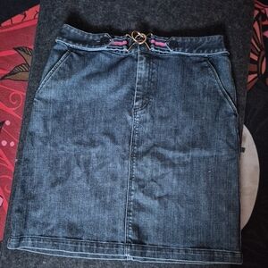 Talbots Blue Denim Pencil Skirt